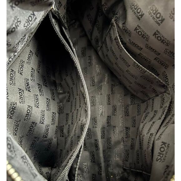 Michael Kors Authenticated Calista Signature Zip-Top Canvas Satchel.Bag - Picture 11 of 12